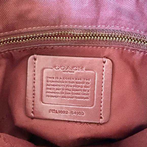 Coach Dreamer Bag Leather Shoulder Suede Casual Chic Colorblock Elegant Tan - Picture 9 of 16